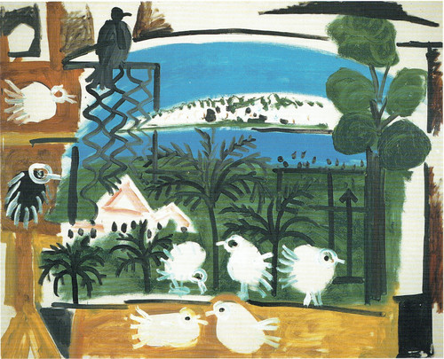 Pablo Picasso - The pigeons 1957 2 Poster Canvas Movie Film Print A0 A1 A2 A3 A4