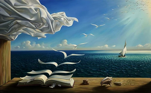 dali waves Poster Canvas Print Art Painting Decor Reprint wall A0 A1 A2 A3 A4 A5