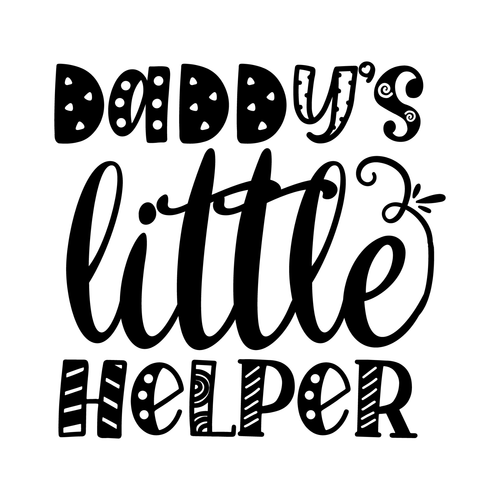 Daddy's little helper-01 (2) Poster Canvas Movie Film Print A0 A1 A2 A3 A4 A5 A6