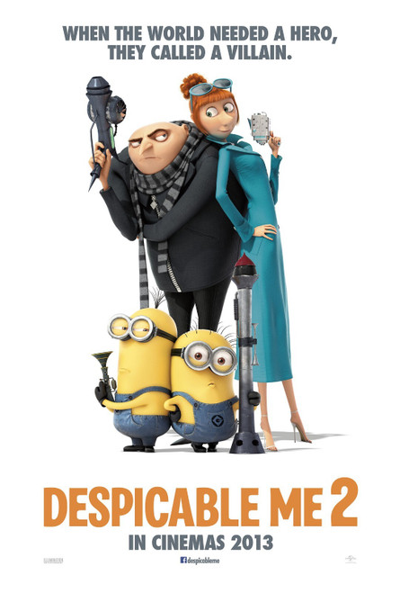 Despicable Me 2 (2013)_4 Movie Film Poster Canvas iconic design
