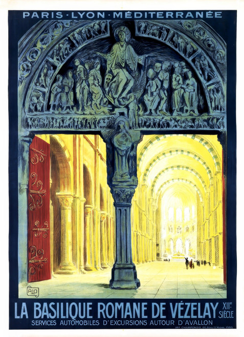 49785106753_ALO (Charles HALLO, 1884-1969). La Basilique Romane de Vézelay, XII