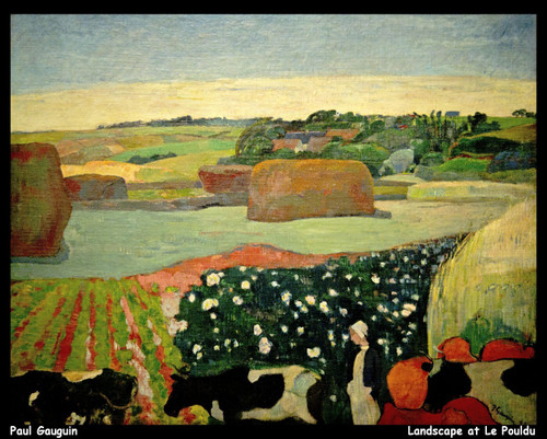 paul-gauguin---landscape-at-le-pouldu_11117503466_o(1) Poster Canvas Movie Film