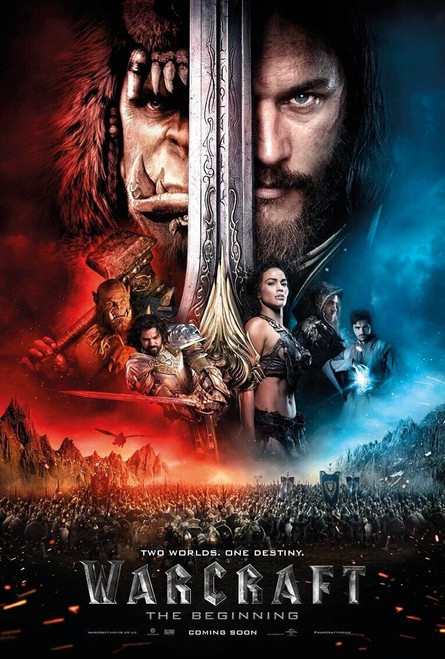 Warcraft (2016)_8 Poster Canvas Movie Film Print A0 A1 A2 A3 A4 A5 A6 Art Wall D