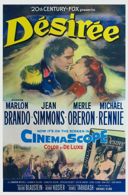 Desirée (1954)_1 Movie Film Poster Canvas iconic design