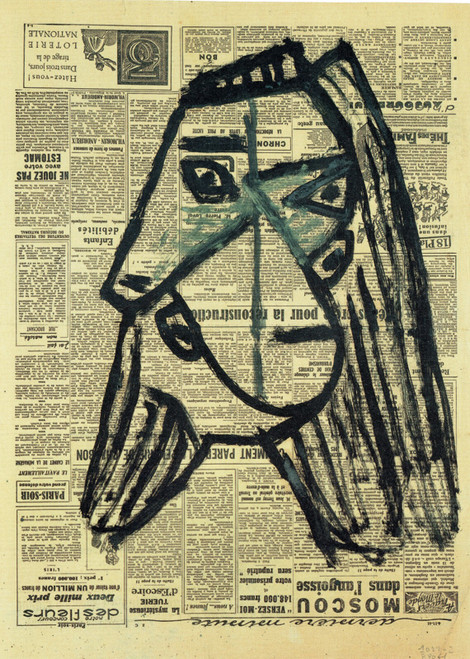 Pablo Picasso - Head of a woman 1941 Poster Canvas Movie Film Print A0 A1 A2 A3