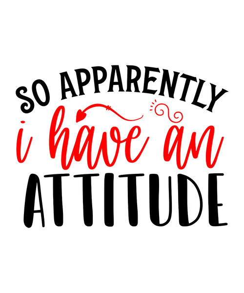 So apparently I have an attitude-01 Poster Personalized Canvas Movie Film Print