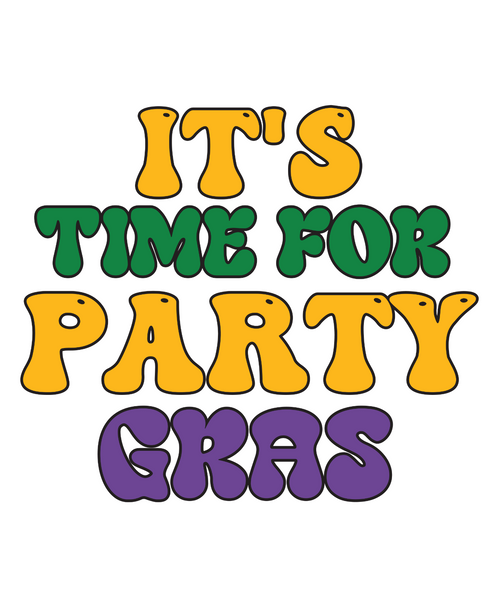 It's Time For Party Gras-01 Poster Canvas Movie Film Print A0 A1 A2 A3 A4 A5 A6