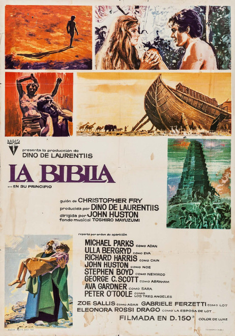 The Bible_ In the Beginning... (1966)_3 Poster Canvas Movie Film Print A0 A1 A2