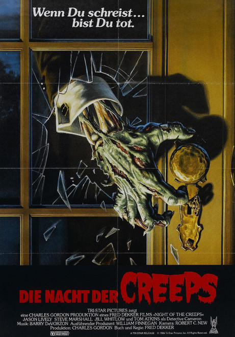 Night of the Creeps (1986)_2 Poster Canvas Movie Film Print A0 A1 A2 A3 A4 A5 A6 Night of the Creeps (1986)_2 Poster Canvas Movie Film Print A0 A1 A2 A3 A4 A5 A6
