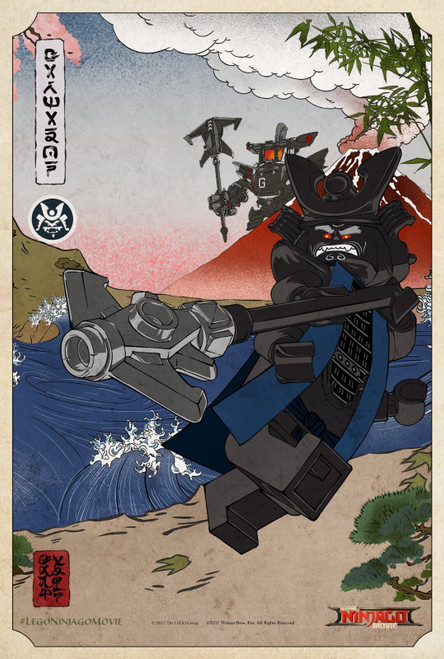 The Lego Ninjago Movie (2017)_35 Poster Canvas Movie Film Print A0 A1 A2 A3 A4 A