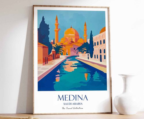 2_Medina Print, Medina Travel Poster, Saudi Arabia Poster, Islamic Decor, Middle