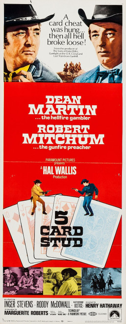 5 Card Stud (1968)_4 Movie Film Poster Canvas iconic design