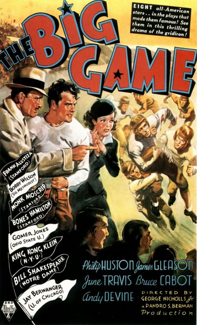 The Big Game (1936)_0 Poster Canvas Movie Film Print A0 A1 A2 A3 A4 A5 A6 Art Wa