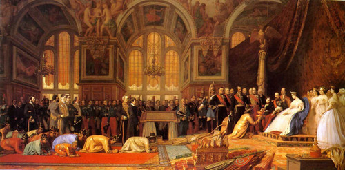 The_Reception_of_the_Siamese_Ambassadors_at_Fontainebleau-la Poster Canvas Movie