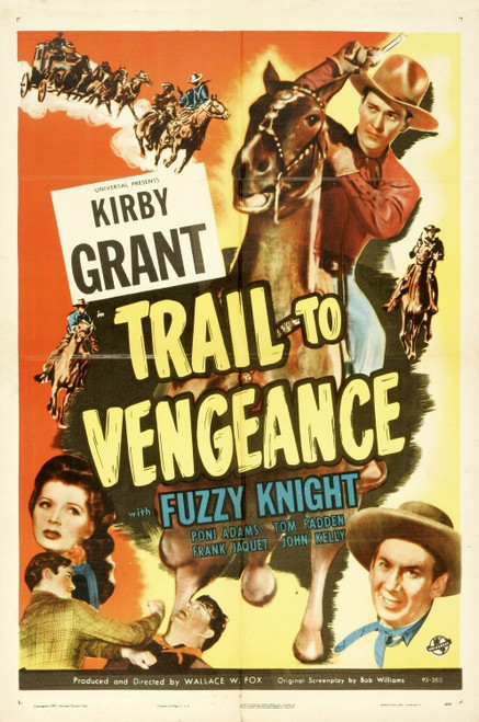Trail to Vengeance (1945)_0 Poster Canvas Movie Film Print A0 A1 A2 A3 A4 A5 A6