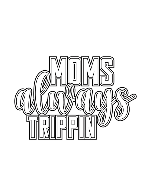 Funny Mom Quotes Coloring Book-03 (2) Poster Canvas Movie Film Print A0 A1 A2 A3