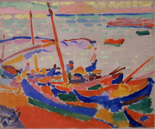 André Derain - Fishing Boats, Collioure Poster Canvas Print Art Painting Decor R