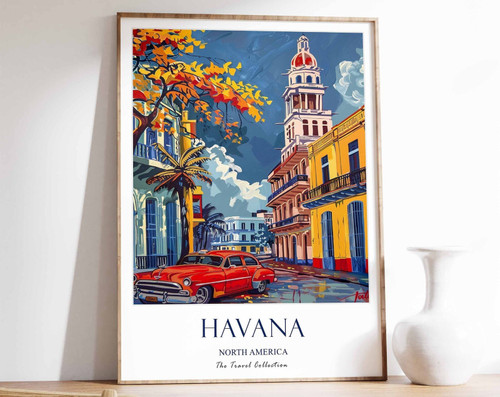8_Havana Print, Havana Travel Poster, North America Travel Poster, Caribbean Pri