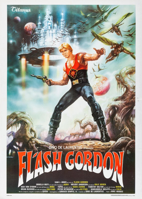 Flash Gordon (1980)_2 Movie Film Poster Canvas iconic design