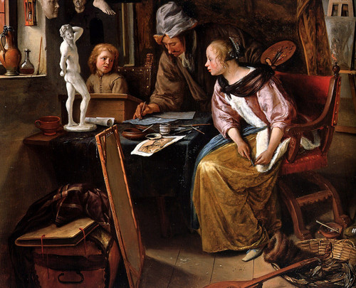 Steen Jan-The_Drawing_Lesson Poster Canvas Movie Film Print A0 A1 A2 A3 A4 A5 A6