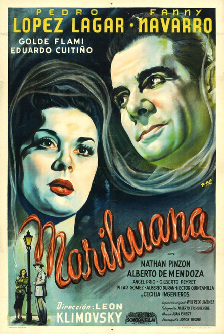 Marihuana Story 1950 01 Poster Canvas Print Art Painting Decor Reprint wall A0 A