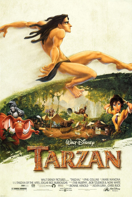 Tarzan (1999)_2 Poster Canvas Movie Film Print A0 A1 A2 A3 A4 A5 A6 Art Wall Dec