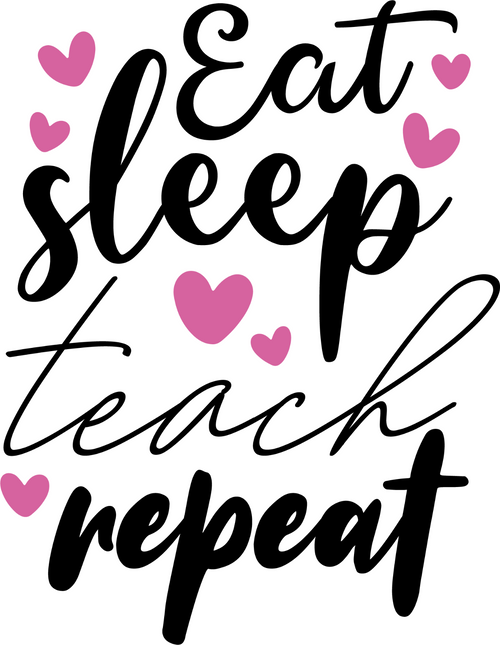eat sleep teach repeat (2) Poster Canvas Movie Film Print A0 A1 A2 A3 A4 A5 A6 A