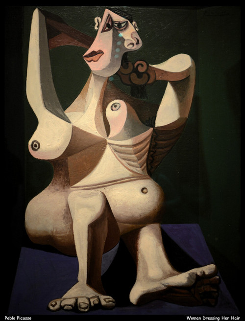 pablo-picasso---woman-dressing-her-hair--jpb_21486085931_o(1) Poster Canvas Movi