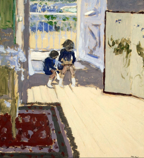 jean-edouard-vuillard--children-in-a-room_11677472773_o(1) Poster Canvas Movie F