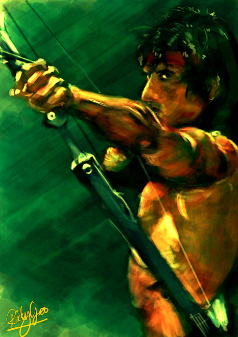 Rambo 30 - Poster (A0-A4) Film Movie Picture Wall Decor Actor