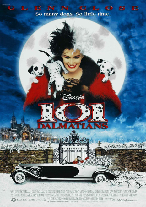 101 Dalmatians (15) Poster Canvas Movie Film Print A0 A1 A2 A3 A4 A5 A6 Art Wall