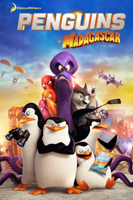 PENGUINS OF MADAGASCAR (2014) 8 Poster Canvas Movie Film Print A0 A1 A2 A3 A4 A5