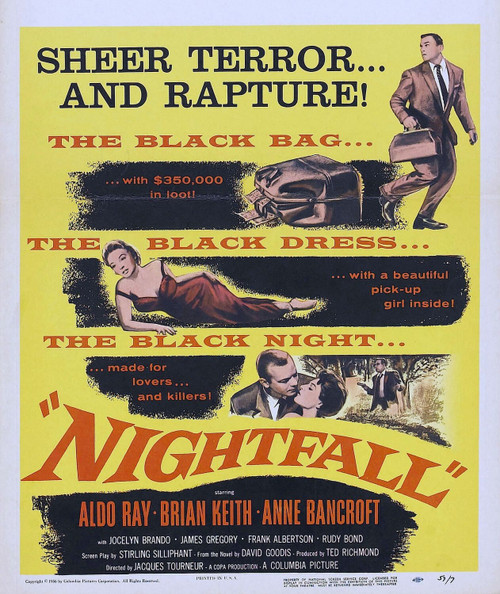 Nightfall (1957)_2 Poster Canvas Movie Film Print A0 A1 A2 A3 A4 A5 A6 Art Wall