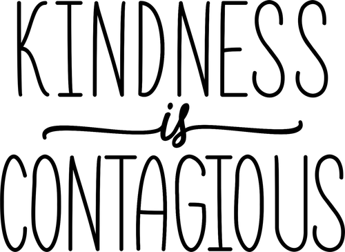 003 KindnessIsContagious Funny Poster Design Canvas Motivation Print A0 A1 A2 A3