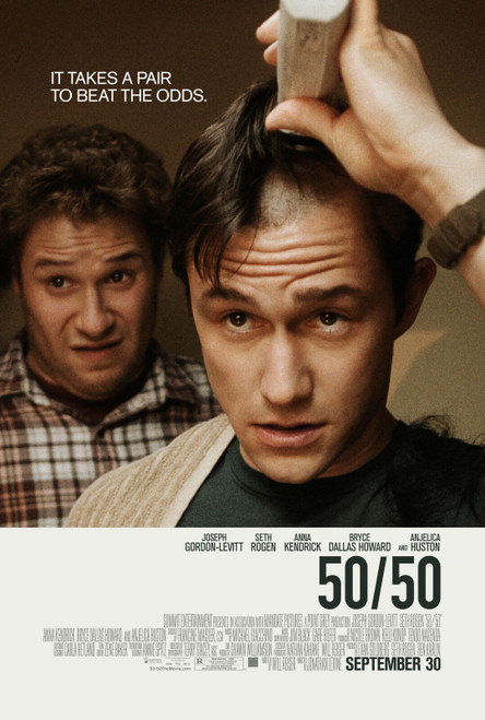 50_50 (2011)_1 Movie Film Poster Canvas iconic design