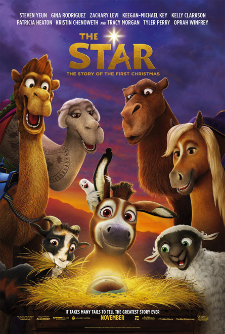 The Star (2017)_1 Poster Canvas Movie Film Print A0 A1 A2 A3 A4 A5 A6 Art Wall D