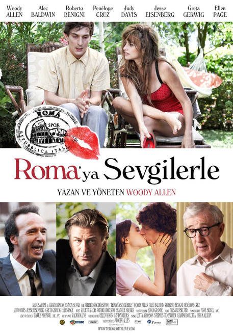 To Rome with Love (2012)_5 Poster Canvas Movie Film Print A0 A1 A2 A3 A4 A5 A6 A
