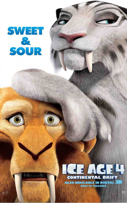 Ice Age_ Continental Drift (2012)_5 Poster Canvas Movie Film Print A0 A1 A2 A3 A
