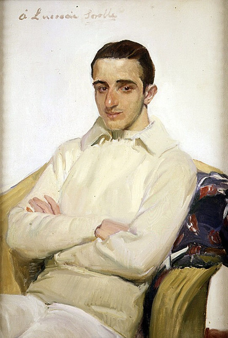 Sorolla_y_Bastida_Joaquin_Retrato_de_Jose_Luis_Benlliure_Lop Poster Canvas Movie