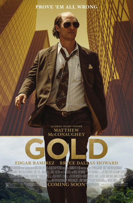 Gold (2016)_2 Movie Film Poster Canvas iconic design