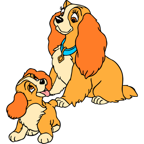 Lady and the Tramp (49) PNG Poster Canvas Movie Film Print A0 A1 A2 A3 A4 A5 A6