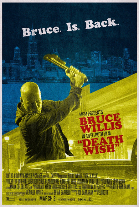 Death Wish (2018)_4 Movie Film Poster Canvas iconic design