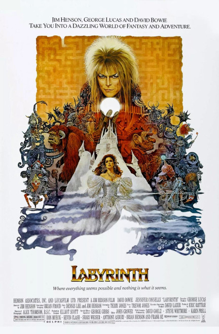 Labyrinth 1 - Poster (A0-A4) Film Movie Picture Art Wall Decor Actor