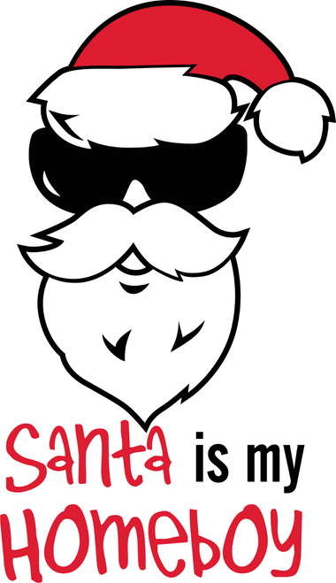 Santa Is My Homeboy Poster Canvas Movie Film Print A0 A1 A2 A3 A4 A5 A6 Art Wall