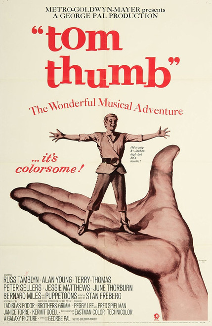 Tom Thumb (1958)_0 Poster Canvas Movie Film Print A0 A1 A2 A3 A4 A5 A6 Art Wall