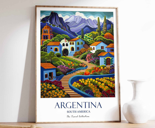 7_Argentina Print, Argentina Travel Poster, South American Travel Print, Tropica