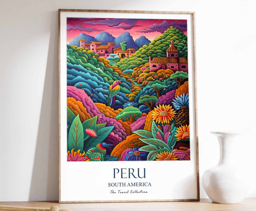 8_Peru Travel Poster, Peru Print, South America Travel Art, South American Wall