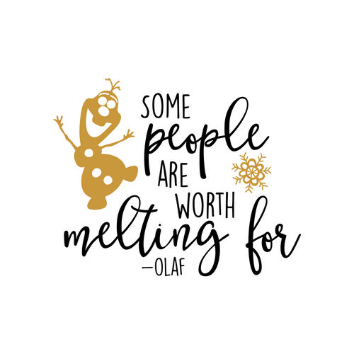 Some People Are Worth Melting For Poster Canvas Movie Film Print A0 A1 A2 A3 A4
