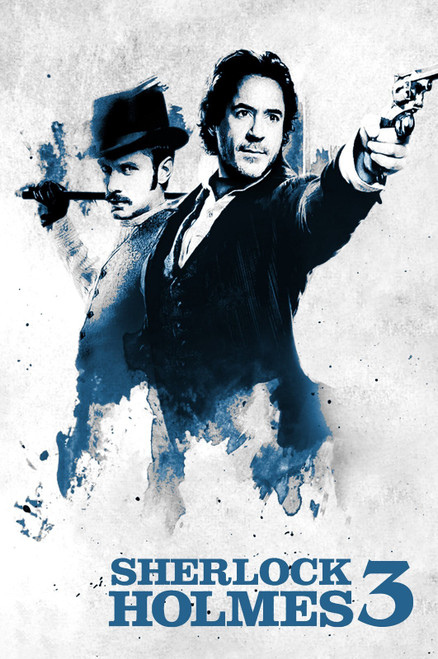 Sherlock Holmes 3 Poster Canvas Movie Film Print A0 A1 A2 A3 A4 A5 A6 Art Wall