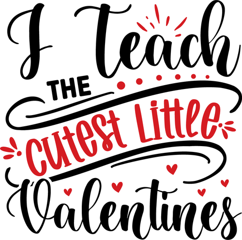 I Teach the Cutest Little Valentines Poster Canvas Movie Film Print A0 A1 A2 A3